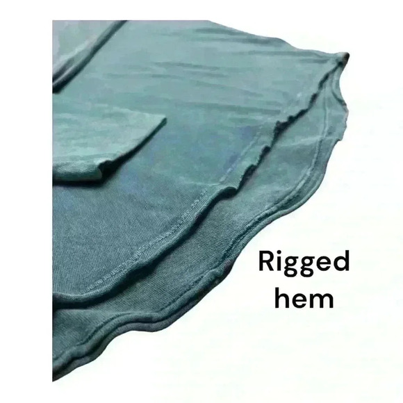 Z by ZELLA- VINTAGE WASH RELAXED LONG SLEEVE TEE IN TEAL SEAGATE, Medium - Picture 7 of 9